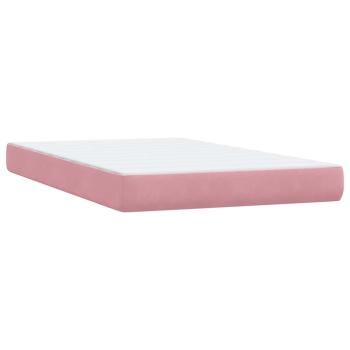 Boxspringbett mit Matratze Rosa 120x220 cm Samt