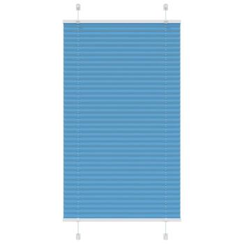 ARDEBO.de - Plissee Blau 70x100 cm Stoffbreite 69,4 cm Polyester