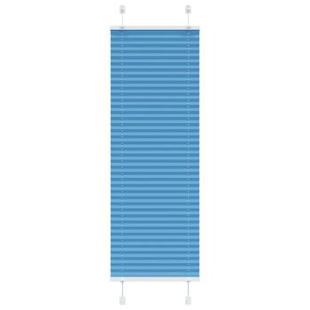 ARDEBO.de - Plissee Blau 50x100 cm Stoffbreite 49,4 cm Polyester