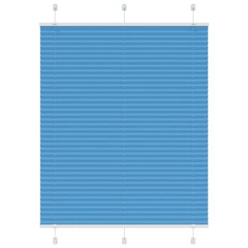 ARDEBO.de - Plissee Blau 105x100 cm Stoffbreite 104,4 cm Polyester