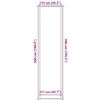 Fußmatte Anthrazit 115x500 cm