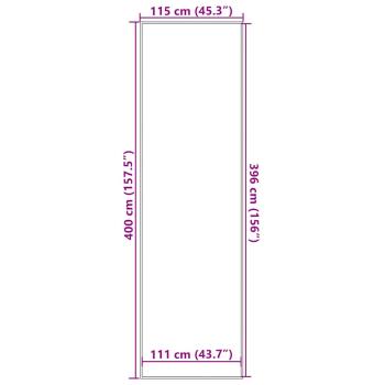 Fußmatte Blau 115x400 cm