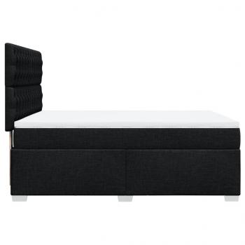 Boxspringbett mit Matratze Schwarz 140x190 cm Stoff