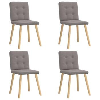 ARDEBO.de - Esszimmerstühle 4 Stk. Taupe Stoff