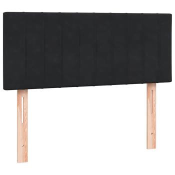 Boxspringbett mit Matratze Schwarz 120x210 cm Samt