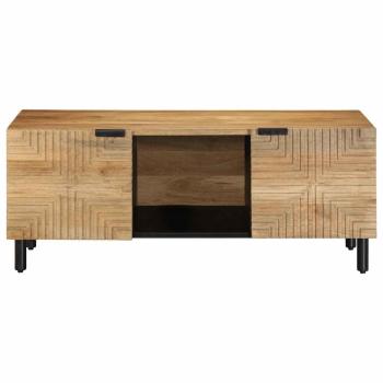 Couchtisch Braun 100x54x40 cm Massivholz Mango