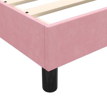 ARDEBO.de - Bettgestell ohne Matratze Rosa 80x210 cm Samt