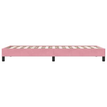 Bettgestell ohne Matratze Rosa 80x210 cm Samt