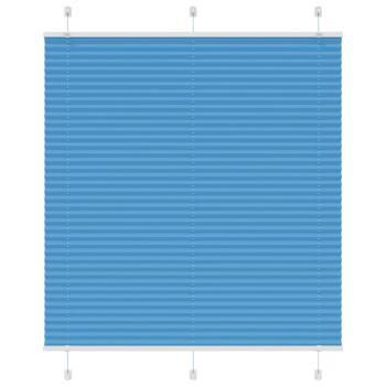 ARDEBO.de - Plissee Blau 115x150 cm Stoffbreite 114,4 cm Polyester