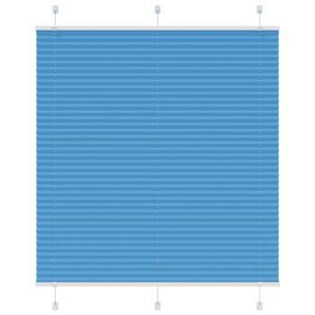 ARDEBO.de - Plissee Blau 120x100 cm Stoffbreite 119,4 cm Polyester