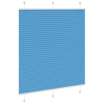 Plissee Blau 120x100 cm Stoffbreite 119,4 cm Polyester