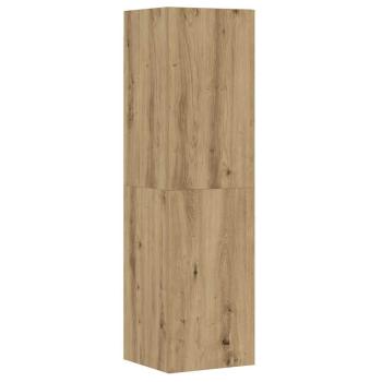 8-tlg. TV-Schrank-Set Wandmontage Artisan-Eiche Holzwerkstoff