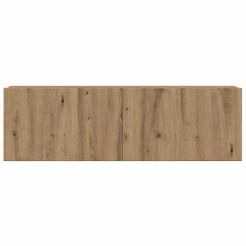 ARDEBO.de - 8-tlg. TV-Schrank-Set Wandmontage Artisan-Eiche Holzwerkstoff
