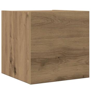 8-tlg. TV-Schrank-Set Wandmontage Artisan-Eiche Holzwerkstoff
