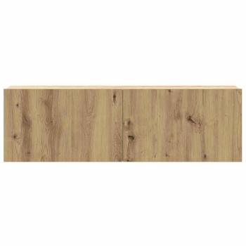 6-tlg. TV-Schrank-Set Wandmontage Artisan-Eiche Holzwerkstoff