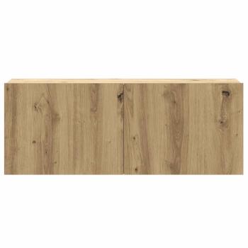 6-tlg. TV-Schrank-Set Wandmontage Artisan-Eiche Holzwerkstoff