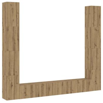 TV-Wandschränke 6 Stk. Artisan-Eiche Holzwerkstoff