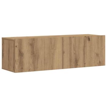 7-tlg. TV-Schrank-Set Wandmontage Artisan-Eiche Holzwerkstoff