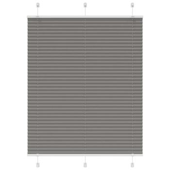 Plissee Anthrazit 105x100 cm Stoffbreite 104,4 cm Polyester