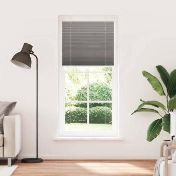 Plissee Anthrazit 85x200 cm Stoffbreite 84,4 cm Polyester