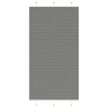 ARDEBO.de - Plissee Anthrazit 105x200 cm Stoffbreite 104,4 cm Polyester
