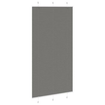 Plissee Anthrazit 105x200 cm Stoffbreite 104,4 cm Polyester