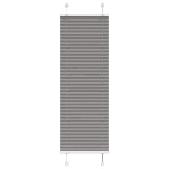 ARDEBO.de - Plissee Anthrazit 45x150 cm Stoffbreite 44,4 cm Polyester