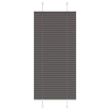 ARDEBO.de - Plissee Schwarz 65x100 cm Stoffbreite 64,4 cm Polyester