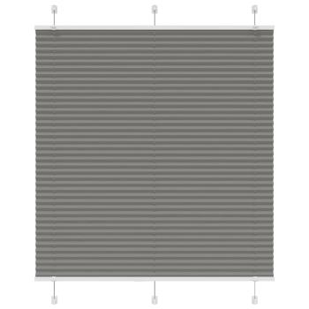 ARDEBO.de - Plissee Anthrazit 115x150 cm Stoffbreite 114,4 cm Polyester