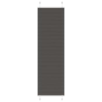 ARDEBO.de - Plissee Schwarz 60x200 cm Stoffbreite 59,4 cm Polyester