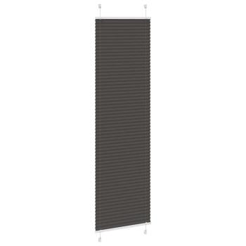 Plissee Schwarz 60x200 cm Stoffbreite 59,4 cm Polyester