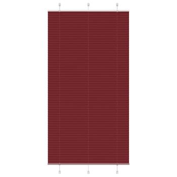 ARDEBO.de - Plissee Bordeauxrot 105x200 cm Stoffbreite 104,4 cm Polyester
