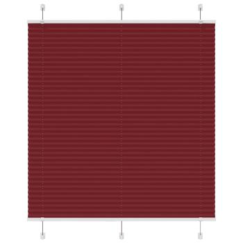 ARDEBO.de - Plissee Bordeauxrot 120x150 cm Stoffbreite 119,4 cm Polyester