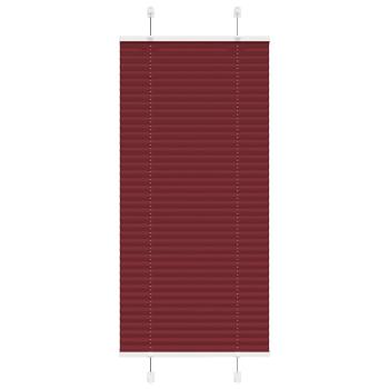 ARDEBO.de - Plissee Bordeauxrot 60x150 cm Stoffbreite 59,4 cm Polyester