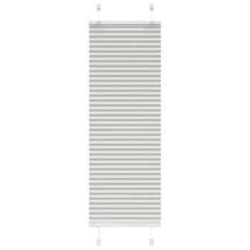 ARDEBO.de - Plissee Hellgrau 40x100 cm Stoffbreite 39,4 cm Polyester