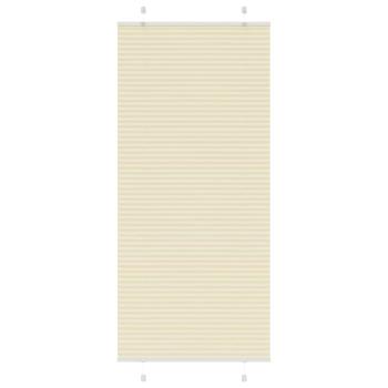 ARDEBO.de - Plissee Creme 90x200 cm Stoffbreite 89,4 cm Polyester