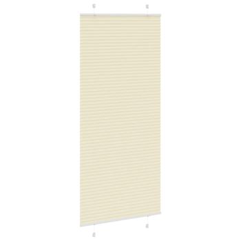 Plissee Creme 90x200 cm Stoffbreite 89,4 cm Polyester
