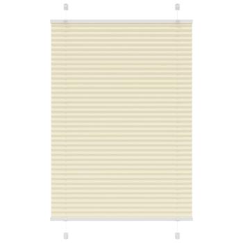ARDEBO.de - Plissee Creme 90x150 cm Stoffbreite 89,4 cm Polyester