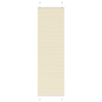 ARDEBO.de - Plissee Creme 60x200 cm Stoffbreite 59,4 cm Polyester