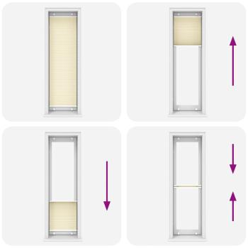 Plissee Creme 60x200 cm Stoffbreite 59,4 cm Polyester
