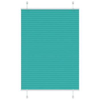 ARDEBO.de - Plissee Petrolgrün 100x150 cm Stoffbreite 99,4 cm Polyester