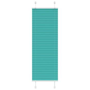 ARDEBO.de - Plissee Petrolgrün 45x150 cm Stoffbreite 44,4 cm Polyester