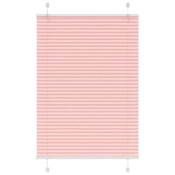 ARDEBO.de - Plissee Rosa 85x100 cm Stoffbreite 84,4 cm Polyester