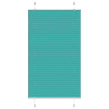ARDEBO.de - Plissee Petrolgrün 75x150 cm Stoffbreite 74,4 cm Polyester