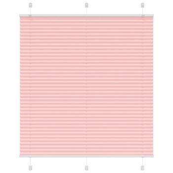 ARDEBO.de - Plissee Rosa 120x100 cm Stoffbreite 119,4 cm Polyester