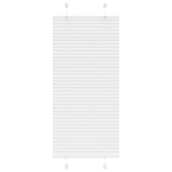 ARDEBO.de - Plissee Weiß 65x100 cm Stoffbreite 64,4 cm Polyester