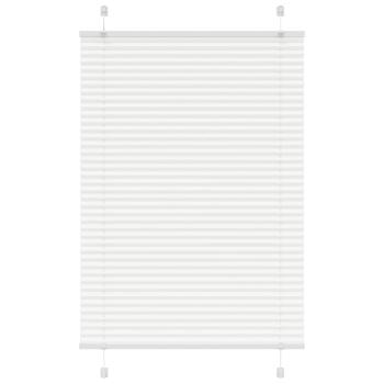 ARDEBO.de - Plissee Weiß 100x100 cm Stoffbreite 99,4 cm Polyester