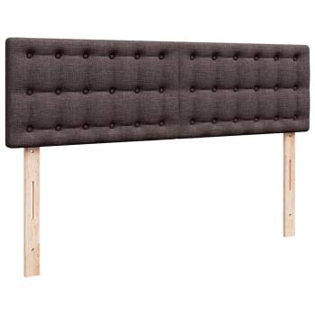 Ottoman-Bett mit Matratze Dunkelbraun 140x190 cm Stoff