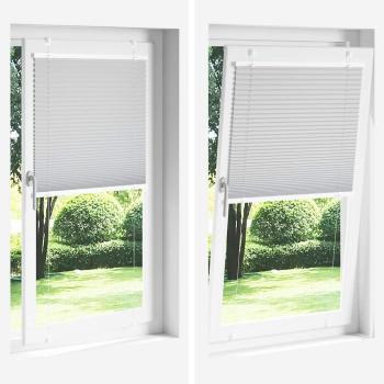 Plissee Anthrazit 40x100 cm Stoffbreite 39,4 cm Polyester