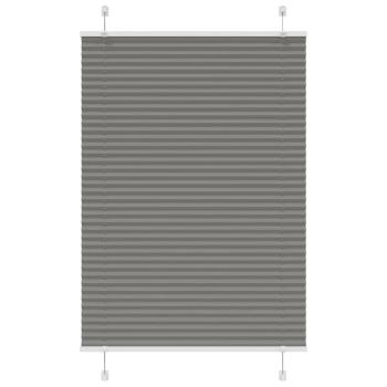 Plissee Anthrazit 100x100 cm Stoffbreite 99,4 cm Polyester
